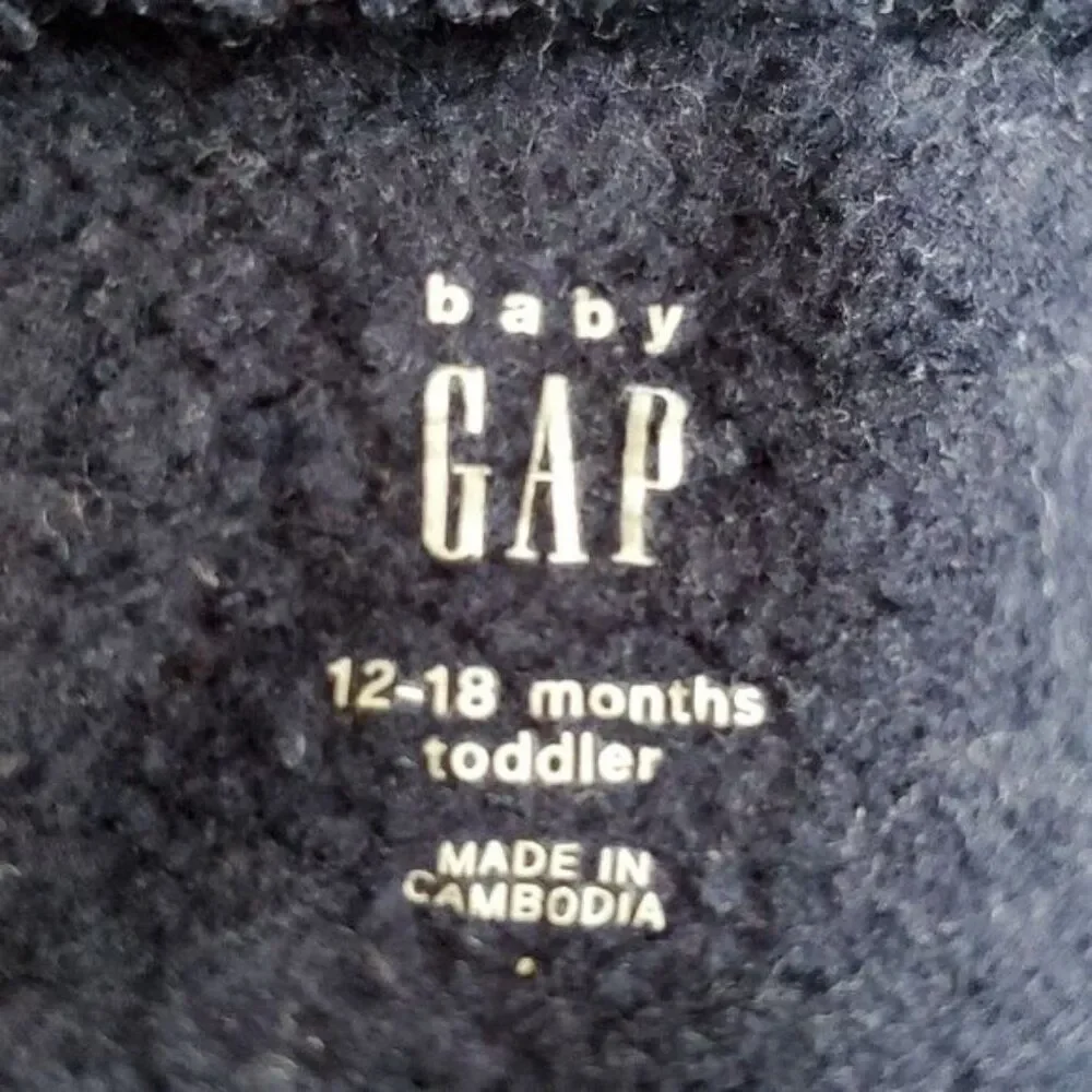 Gap Kids Arch Jogger Set Sweat Pants Sweatshirt Hoodie Hooded Indigo 12-18 MONTH